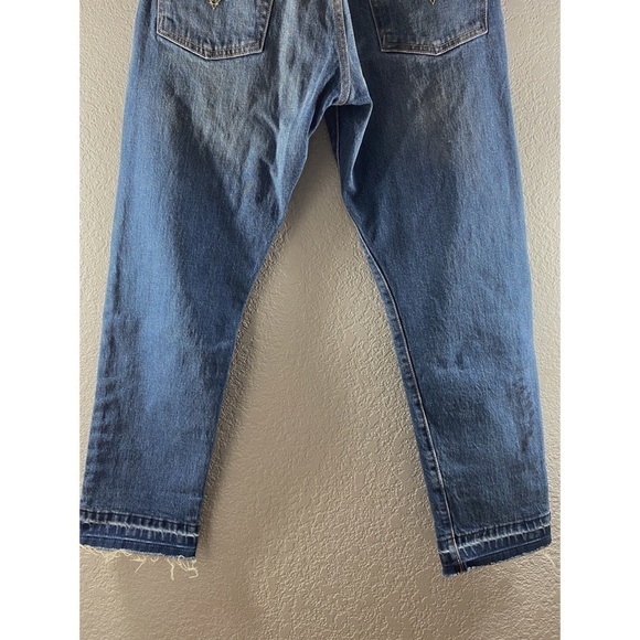 Levi’s 501 Straight Leg Raw Hem Wear & Tear Jeans - Picture 13 of 16